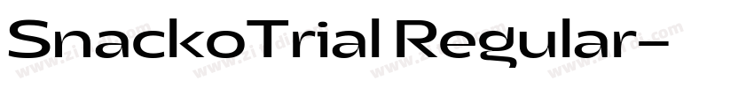SnackoTrial Regular字体转换